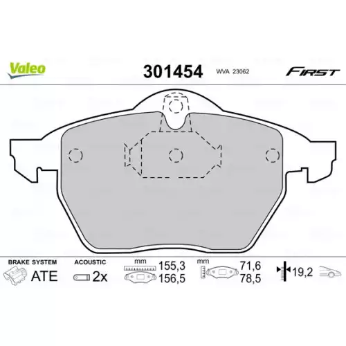 VALEO Ön Fren Balatası Tk 301454