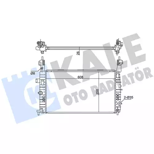 KALE Motor Su Radyatörü 342065