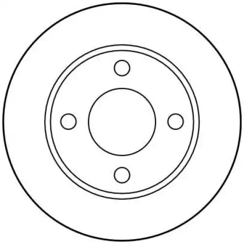 TRW Arka Fren Diski Düz DF1526
