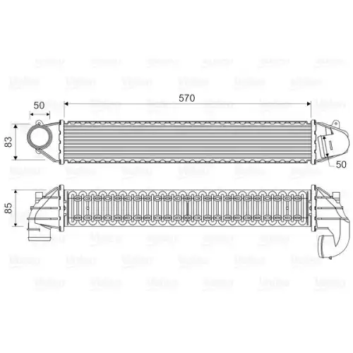 VALEO Turbo İntercool radyatörü 817936