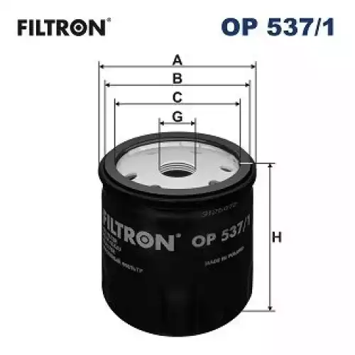 FILTRON Yağ Filtre OP537/1