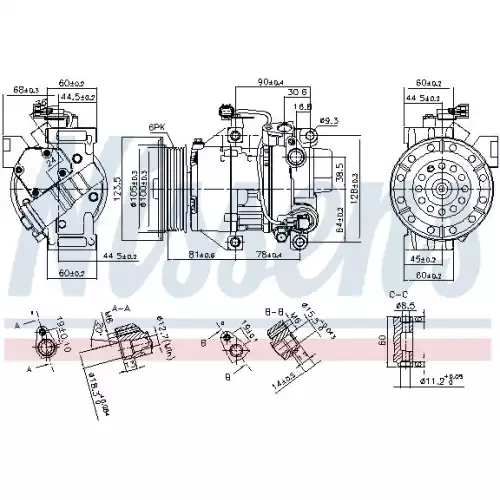 NISSENS Klima Kompresörü 89443