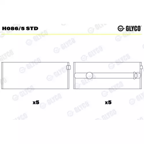 GLYCO Ana Yatak Std H086/5 STD