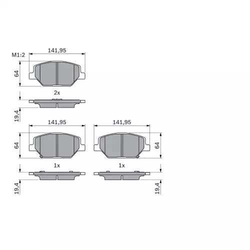 BOSCH Ön Fren Balatası Tk 17 0986424869