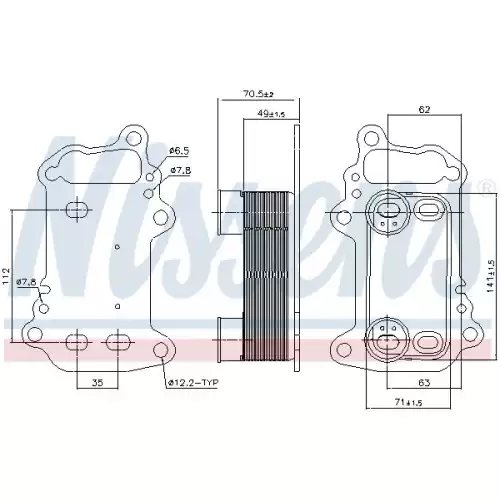 NISSENS Motor Yağ Radyatörü 91151