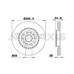 BRAXIS Ön Fren Diski AE0659