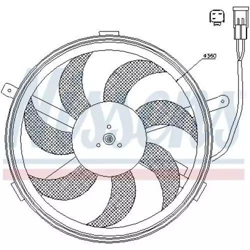 NISSENS Klima Fan Motoru 85631