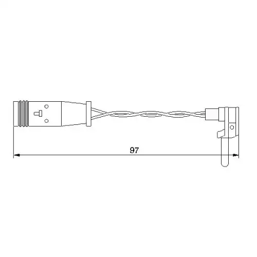 BOSCH Fren Balata Kablosu Ön-Arka 95mm 1987474966