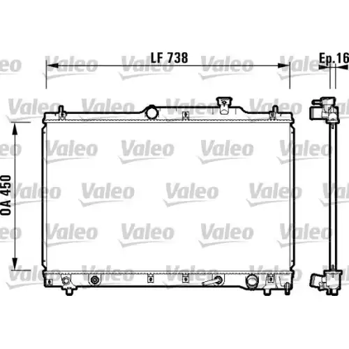 VALEO Motor Su Radyatörü 734201