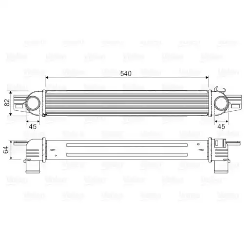 VALEO Turbo Radyatörü İntercooler 818545