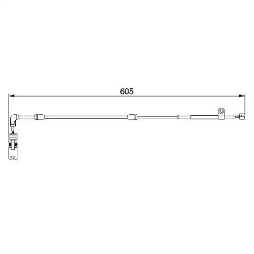 BOSCH Fren Balata Kablosu Ön 605 mm 1987474943