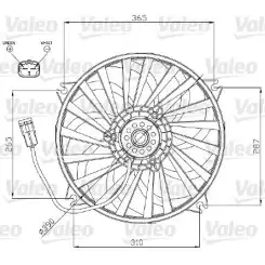 VALEO Radyatör Fan Motoru 696177