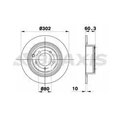 BRAXIS Arka Fren Diski AE0634