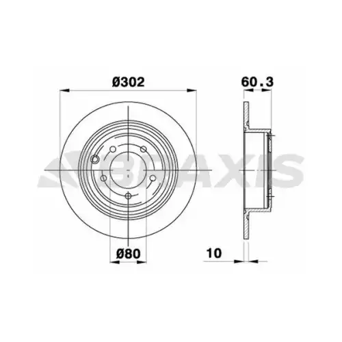 BRAXIS Arka Fren Diski AE0634