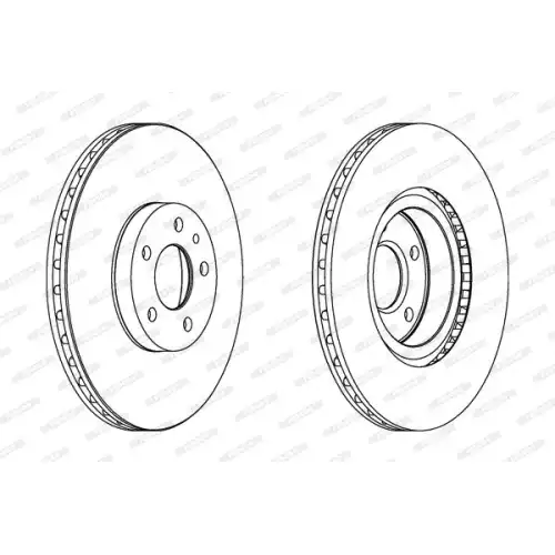 FERODO Ön Fren Diski Havalı 284.5 Mm DDF156