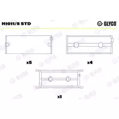 GLYCO Ana Yatak Std H1011/5 STD