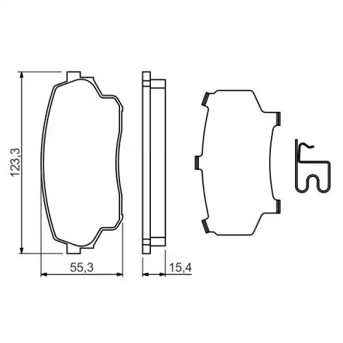 BOSCH Ön Fren Balatası Tk 0986494711