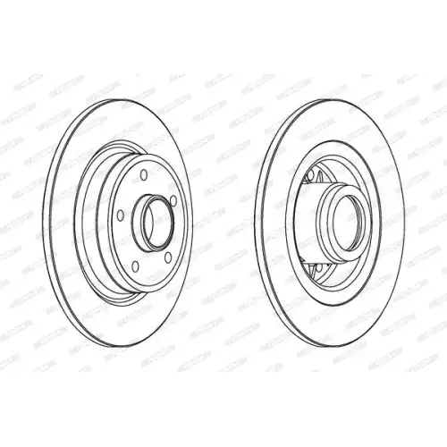 FERODO Arka Fren Diski Düz 274Mm DDF1364C-1