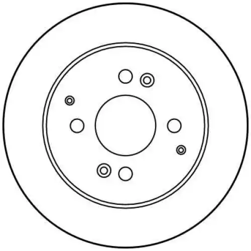 TRW Arka Fren Diski Düz DF2669