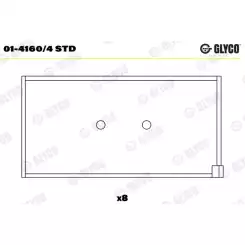 GLYCO Kol Yatak Std 01-4160/4 STD