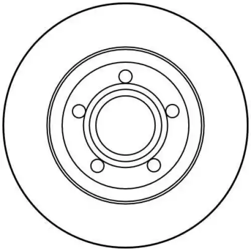 TRW Arka Fren Diski Düz DF2730