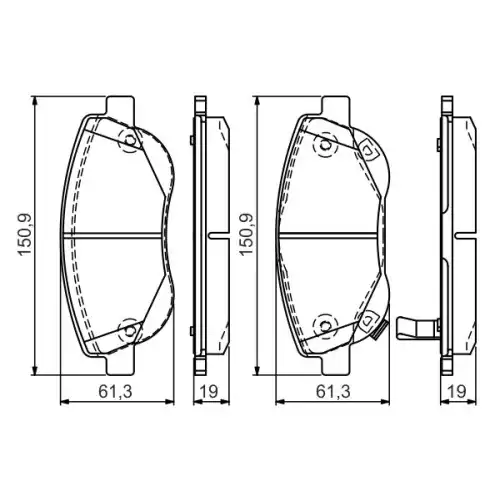 BOSCH Ön Fren Balatası Tk 0986TB3150