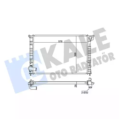 KALE Motor Su Radyatörü 342030