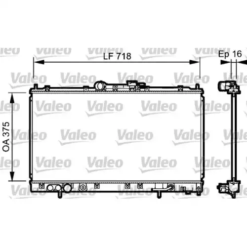 VALEO Motor Su Radyatörü 734481