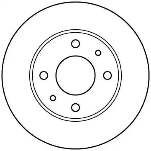 TRW Ön Fren Diski Havalı 257.4mm DF2575