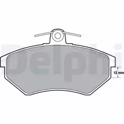 DELPHI Ön Fren Balatası Takım Kulaksız Fişsiz 19mm LP778