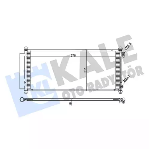 KALE Klima Radyatörü Kondanser 380500