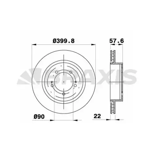 BRAXIS Arka Fren Diski AE0762