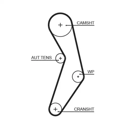 GATES Eksantrik Triger Kayışı 124-220 5503XS