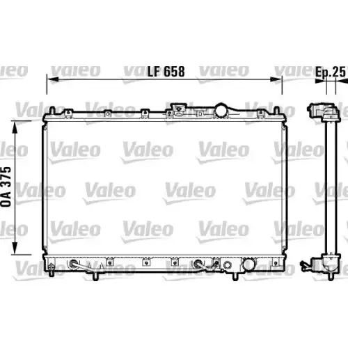 VALEO Motor Su Radyatörü 734127