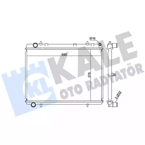 KALE Motor Su Radyatörü 352400