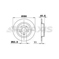 BRAXIS Arka Fren Diski AE0162