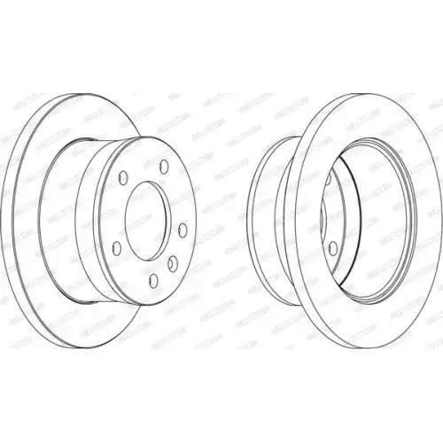 FERODO Arka Fren Diski Düz (272 5) FCR154A