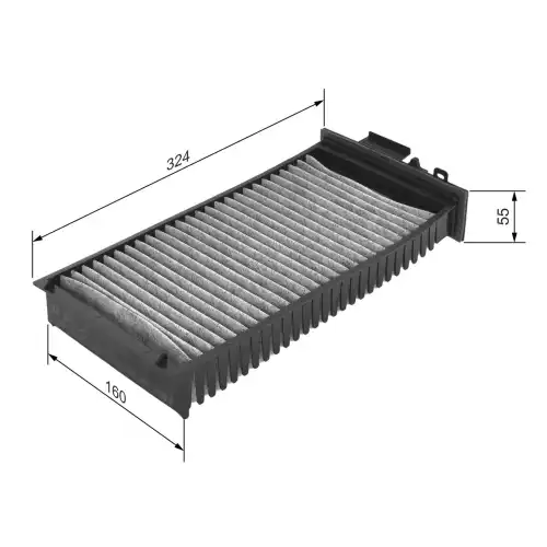 BOSCH Polen Filtre Karbonlu 1987432398