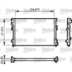 VALEO Motor Su Radyatörü Manuel 731168