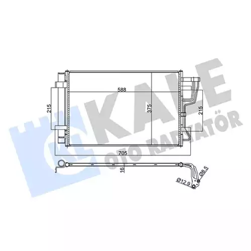 KALE Klima Radyatörü Kondanser 379200