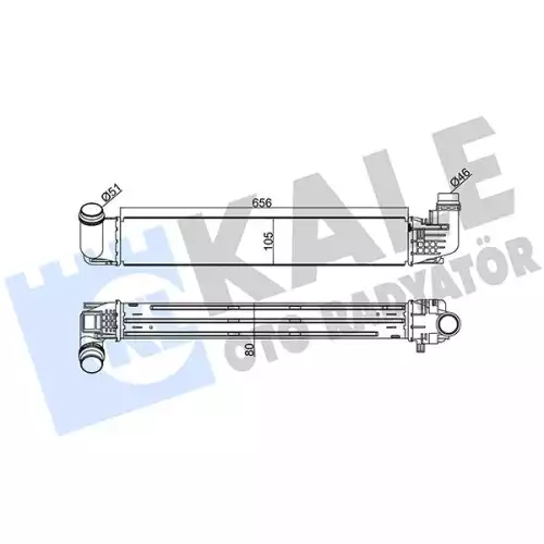 KALE Turbo Radyatörü Intercooler 345090