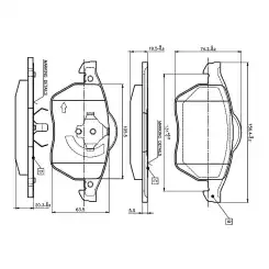 BOSCH Ön Fren Balatası Tk 0986TB2214