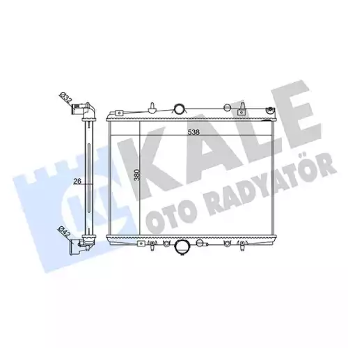 KALE Motor Su Radyatörü 364500