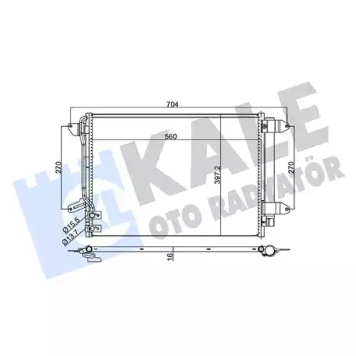 KALE Klima Radyatörü Kondanser 343285