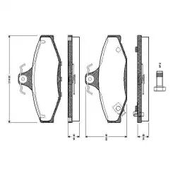 BOSCH Arka Fren Balatası 0986TB2187