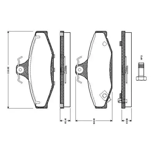 BOSCH Arka Fren Balatası 0986TB2187