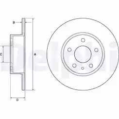 DELPHI Arka Fren Diski BG2386