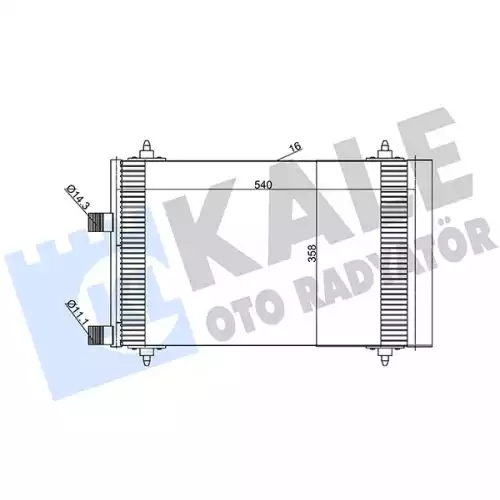 KALE Klima Radyatörü Kondanser 385600