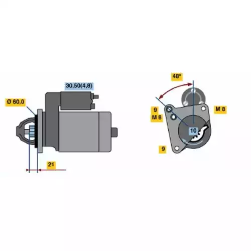 BOSCH Marş Motoru 0001106405