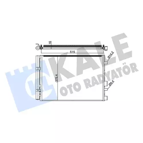 KALE Klima Radyatörü Kondanser 342990